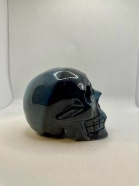 Trolleite Skull Crystal Carving